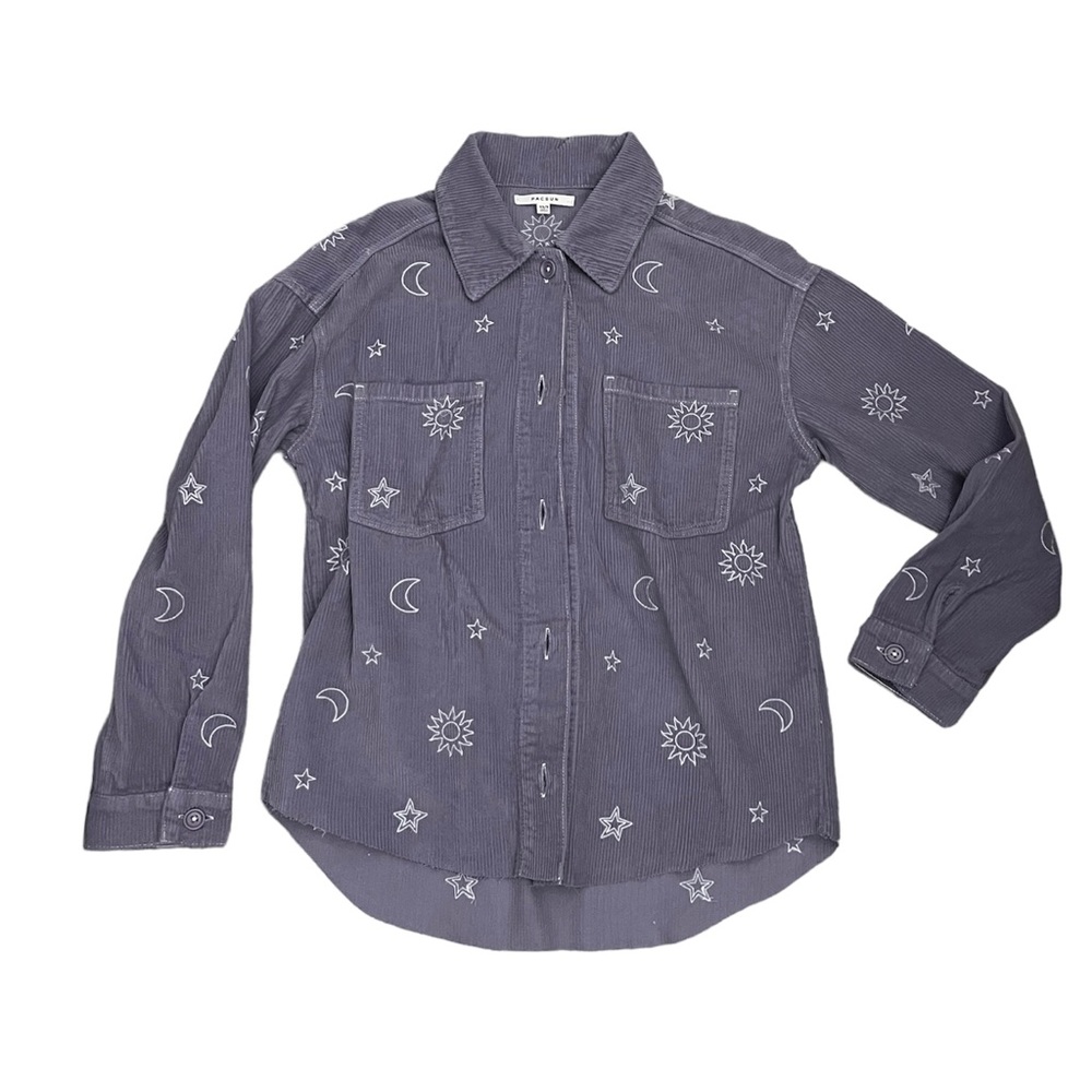 Lavender corduroyed button up light jacket- XS/S, new with tags